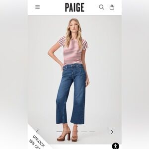 PAIGE PREMIUM DENIM Leenah Ankle in Saint Tropez wash